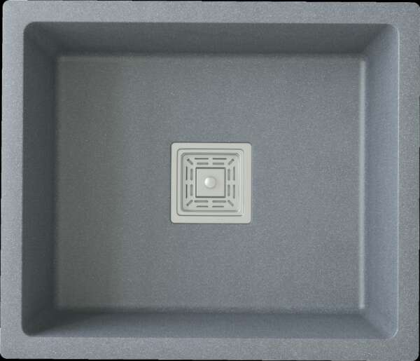 Matte Grey Quartz single Bowl charcoal grey (24 x 18  inches)