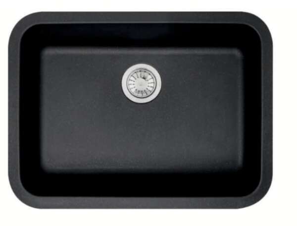 Matte Black Quartz Single sinks Bowl (24 x 18 inches)